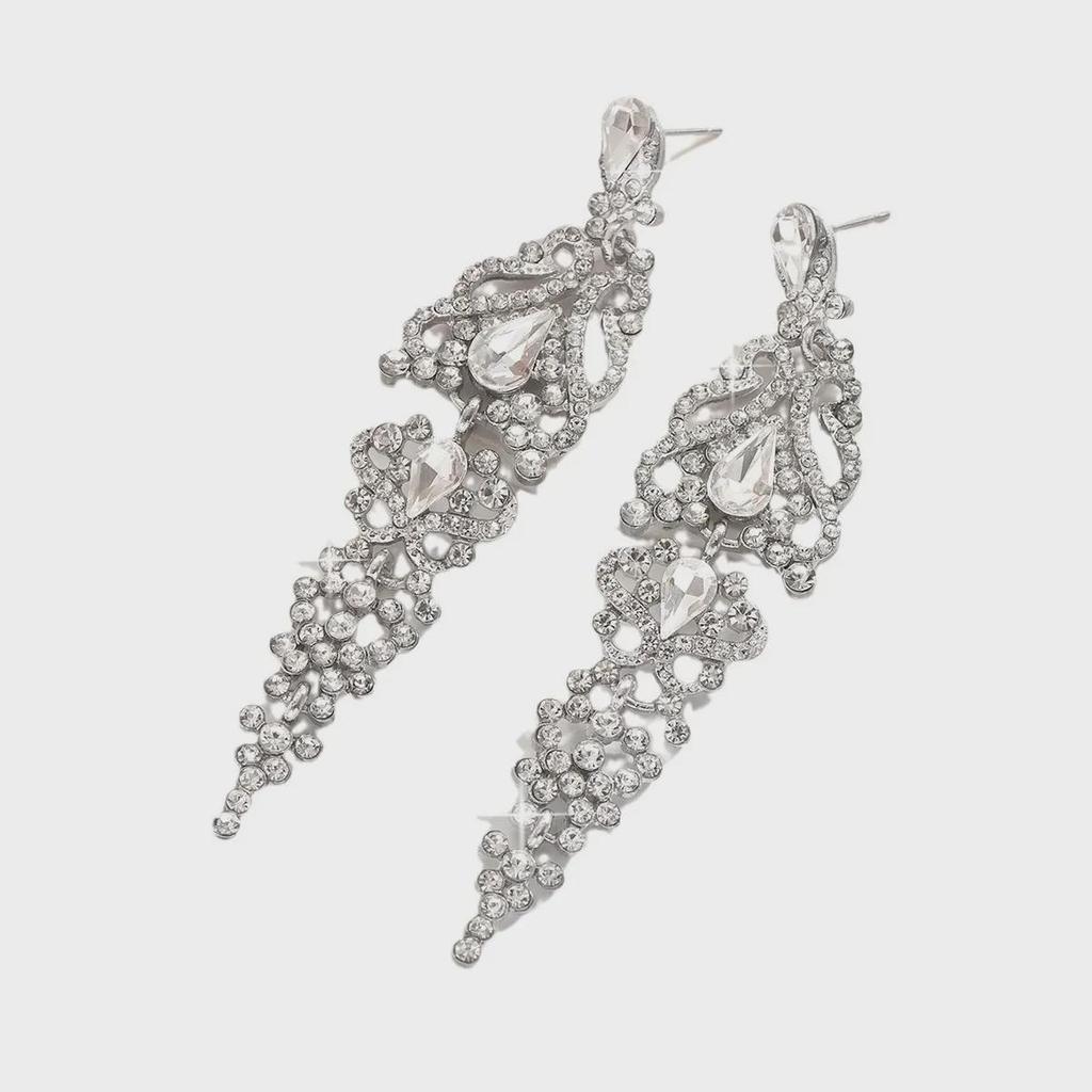 Luksusowe Kryształowe Ślubne Kolczyki Ślubne Akcesoria