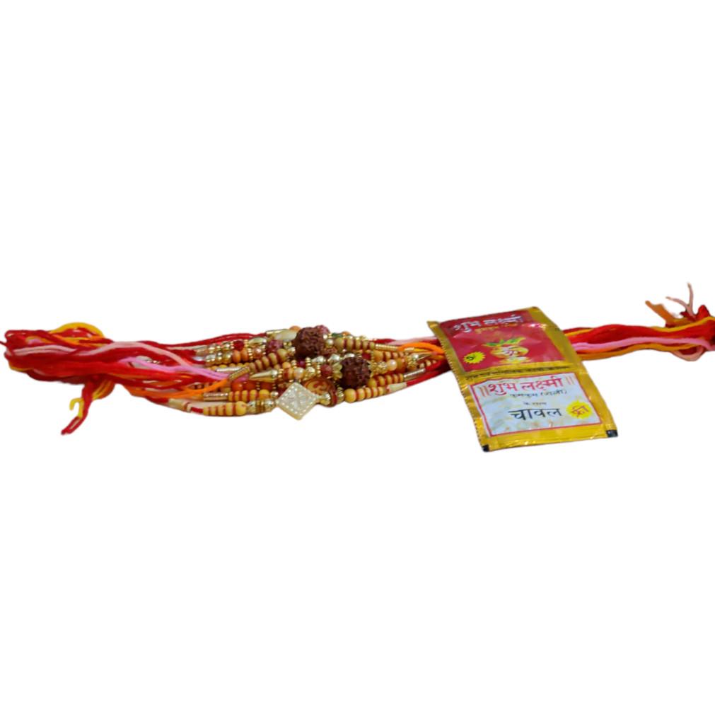 

@ Indian Traditional 14 Rakhi Pcs With Roli Chawal For Rakshabandhan SM134-60% OFF