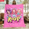 K-POP Print Blanket.Warm and Comfortable Flannel,Bedroom,Sofa,Bed,Chair,Gift,Picnics,Trip, Camp,Blankets.