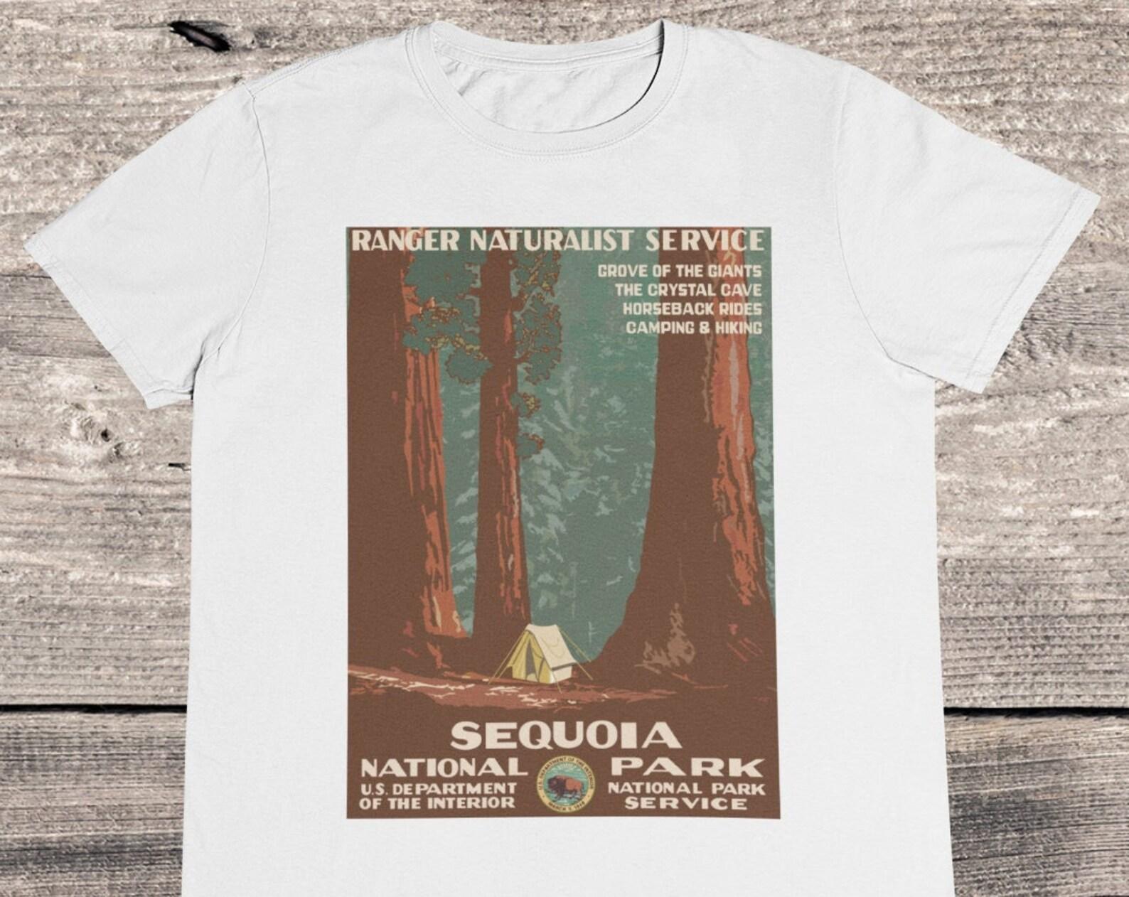 Sequoia National Park T-Shirt: Vintage Nature Graphic Tee 3XL