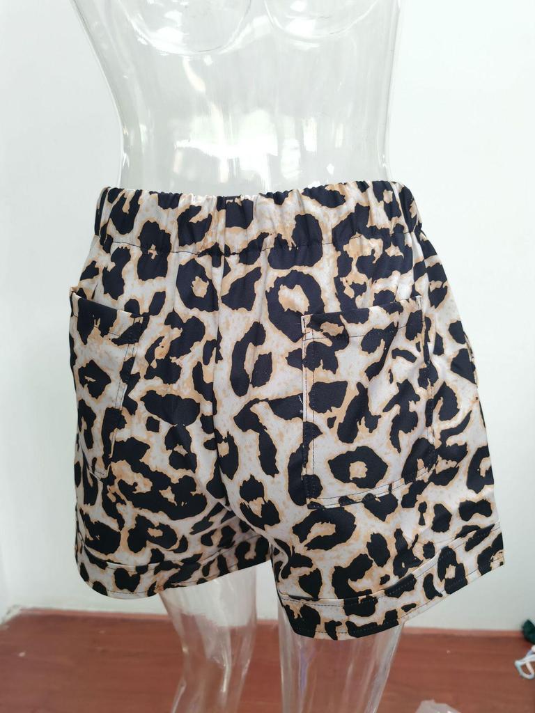 Damen High Waist Bindegürtel Casual Shorts - Sommer 2025 Europäischer Stil Weitbeinige Hosen