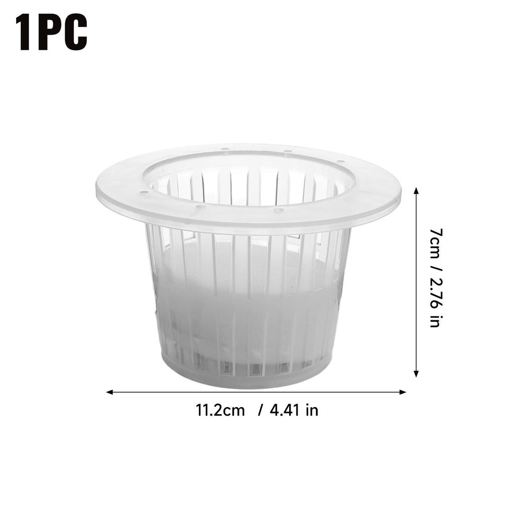 Hydroponic Vegetable Seedling Planting Basket Round Plant Growing Net Nursery Pots Garden Plants Soilless Plastic Basket Holder