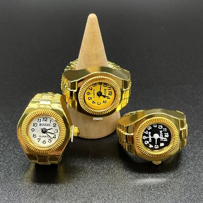 Vintage Rings Punk Elastic Stretchy Quartz Watch Rings For Women Man  Individ