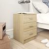 VidaXL Bedside Tables 2pcs Sonoma Oak 38x35x56cm Engineered Wood 800457
