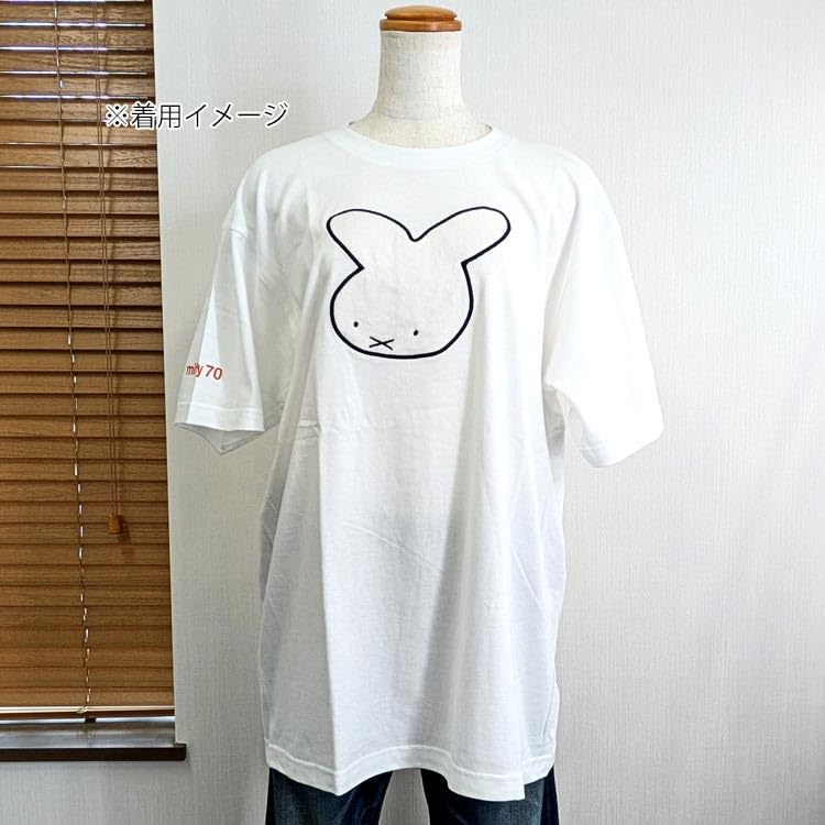 miffy 70th Anniversary Nine Che Appliqué T-Shirt White L Size