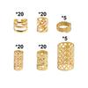90PCS Dread Locks Hollow Out Hair Ring Hair Braiding Gold and Silver Dreadlocks Beads Headwear Charm Hair Braid Tubes Men