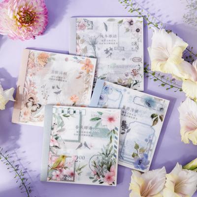 20 pezzi/set adesivi floreali libro quattro stagioni tema taglio scrapbooking materiale manuale fai da te adesivi decorativi