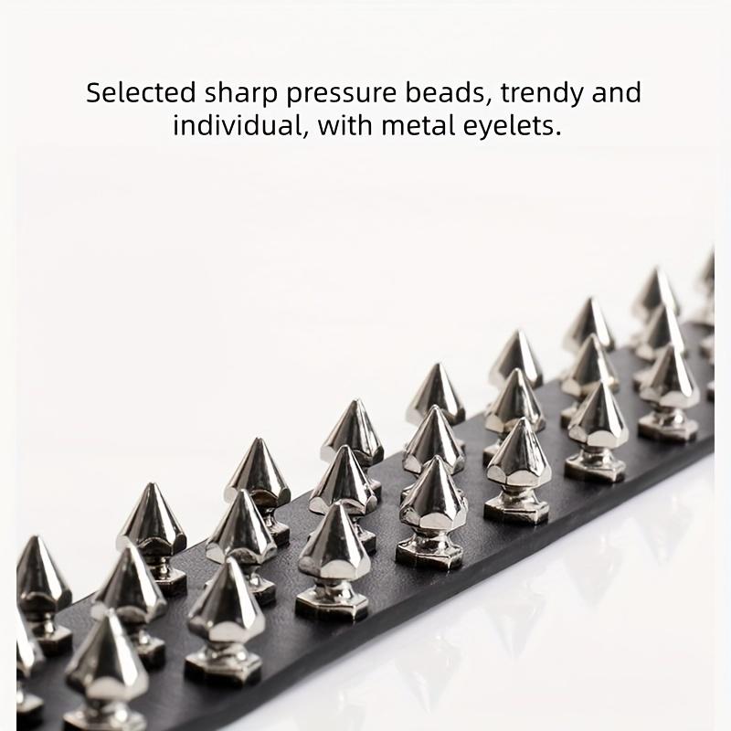 1PC Studded Belt Metal Punk Rock Rivet Belts For Women/Men Punk Belt Gothic Belt Accessories For Jeans Pants