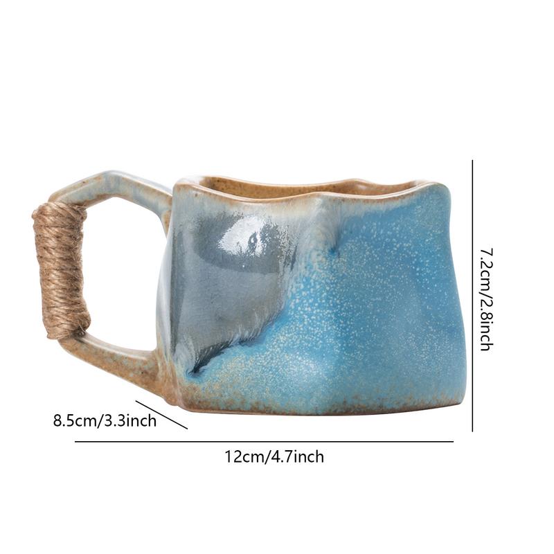 Stoneware Mug 250ml Handmade Pottery Mugs Ceramic Coffee Cups Portable Water Cup Aesthetic Mug For Coffee Tea Juice Hot Ice