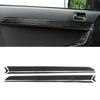 6Pcs Interior Door Panel Trim Carbon Fiber Strip Cover Fit for Mitsubishi Lancer 2008?2016