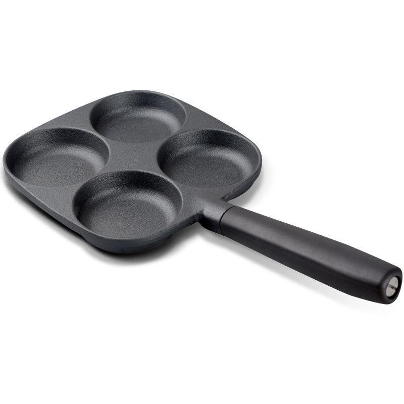 ZISIZ Cast Iron Egg Dumpling Frying Pan