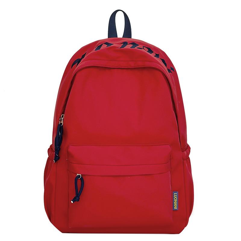 Schoolbag New Japanese Ins High Value Letter Backpack Women's Leisure Simple Large Capacity Fresh Junior High School Student Schoolbag