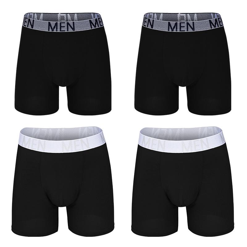 4Pcs Male Panties Cotton Men's Underwear Boxers Breathable Man Boxer Printed Underpants Comfortable Shorts Men Underwear S-XXL