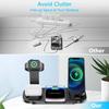 6 in 1 Wireless Charger Station for iPhone 16 15 14 13 12 11 Apple Watch Airpods Desk Phone Charger Fast Charging Dock Station