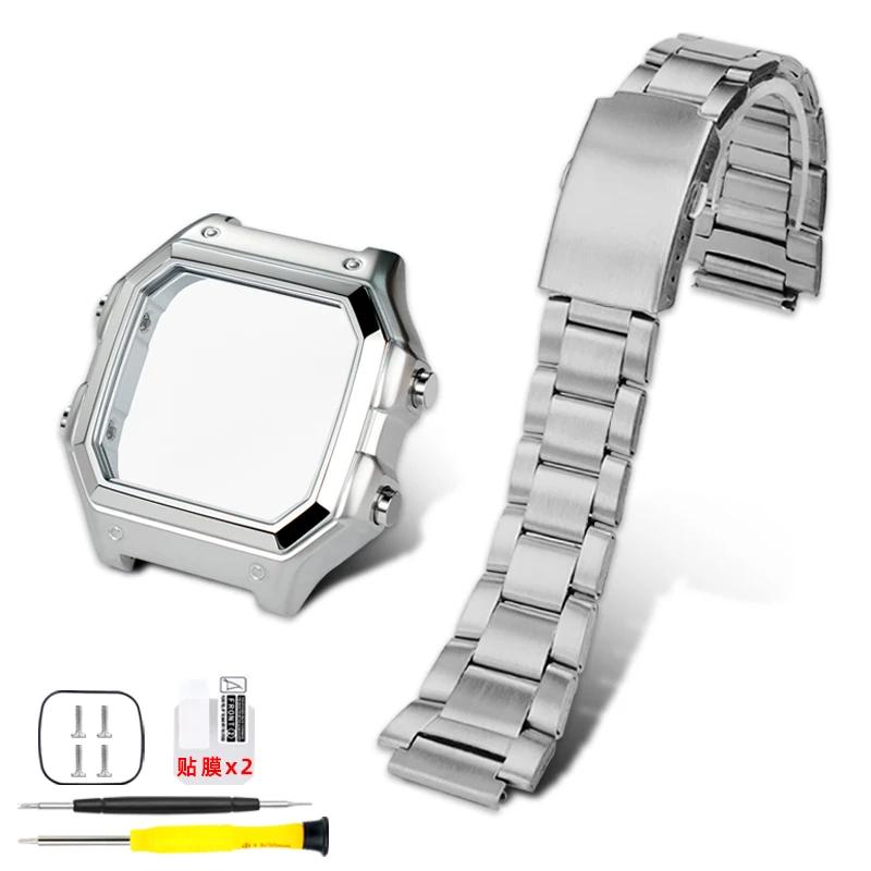 

Мод-комплект AE1200 корпус для Casio 3299 AE-1200 AE-1300 нержавіюча сталь безель металевий ремінець Браслет дзеркало водонепроникне кільце гвинти Деталі For AE1200-AE1300