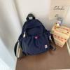 Schoolbag summer new sweet wind small backpack 1011 new solid color cool light versatile leisure travel small backpack