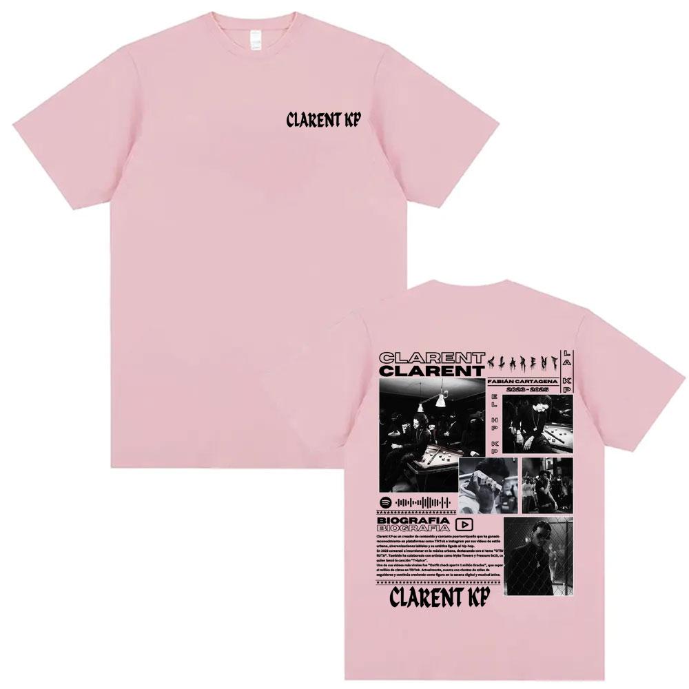 Rapper Clarent Kp Album Tour 2026 Cover T Shirt Mens Clothing Fashion Vintage Style Tshirts Cotton Casual Short Sleeve Tshirt