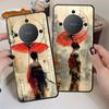 Funda Phone Cover Case for Honor X9a 90 X5b 8X Magic5Lite X8 X7 200 400 Lite 70 X6 Cartoon Retro Girl