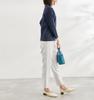 ROPE PICNIC Ponte Navy Size 40 Women's Gold-Patterned Top, (GDM13100),