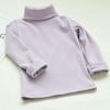 Mädchen Kinder Langarm Hoher Kragen T-Shirt Herbst Basic Oberteil