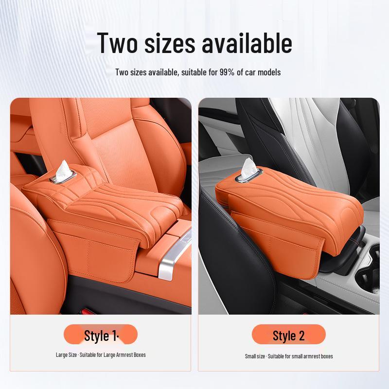 Universal Car Central Armrest Pad: Elevated Elbow Support & Protective Cover