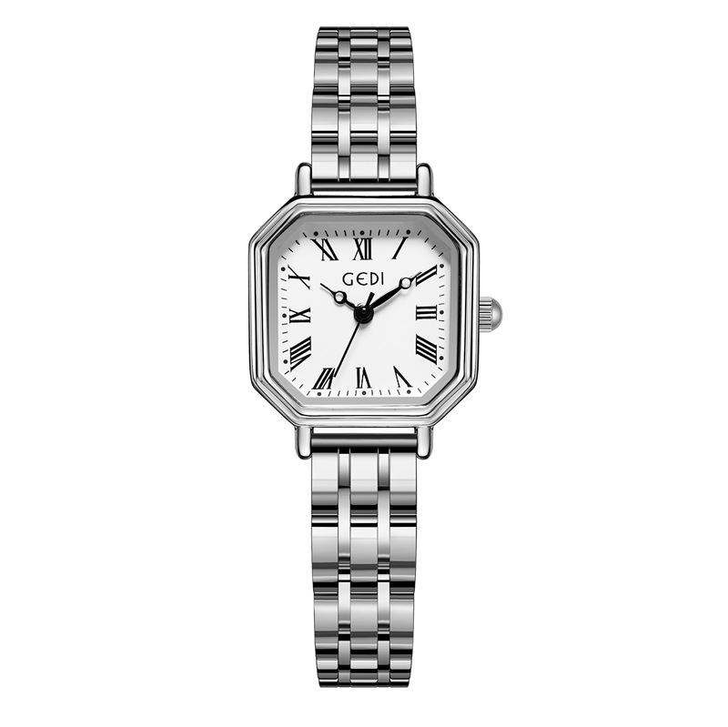 Simple Retro Niche Temperament Roman Small Dial Exquisite Light Luxury High-End Quartz Steel Belt Watch