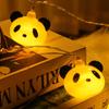 Panda String Lights for Children's Room Decoration - Colorful Hanging Night Lights with Panda Design