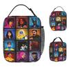 Dispatch Game Lunch Bag Picnic Lunch Box For Women Cute Print Thermal Tote Handbags Oxford Portable Zipper Cooler Bag