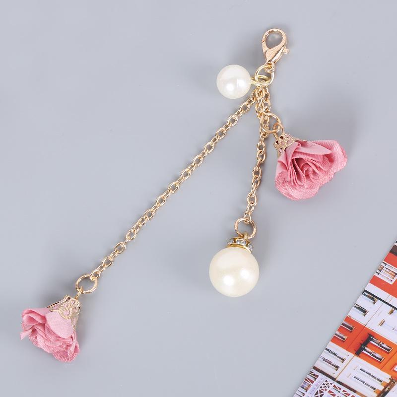 

Ремешок для мобильного телефона, инкрустированный бриллиантами, с подвеской в виде цветка и кисточкой Phone Chain