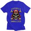 Custom Gasparilla 2025 Pirate Skull Cross T Shirts Men ShortSleeve Tshirts Streetwear Tee Pure Cotton Oversized Tshirts Gift