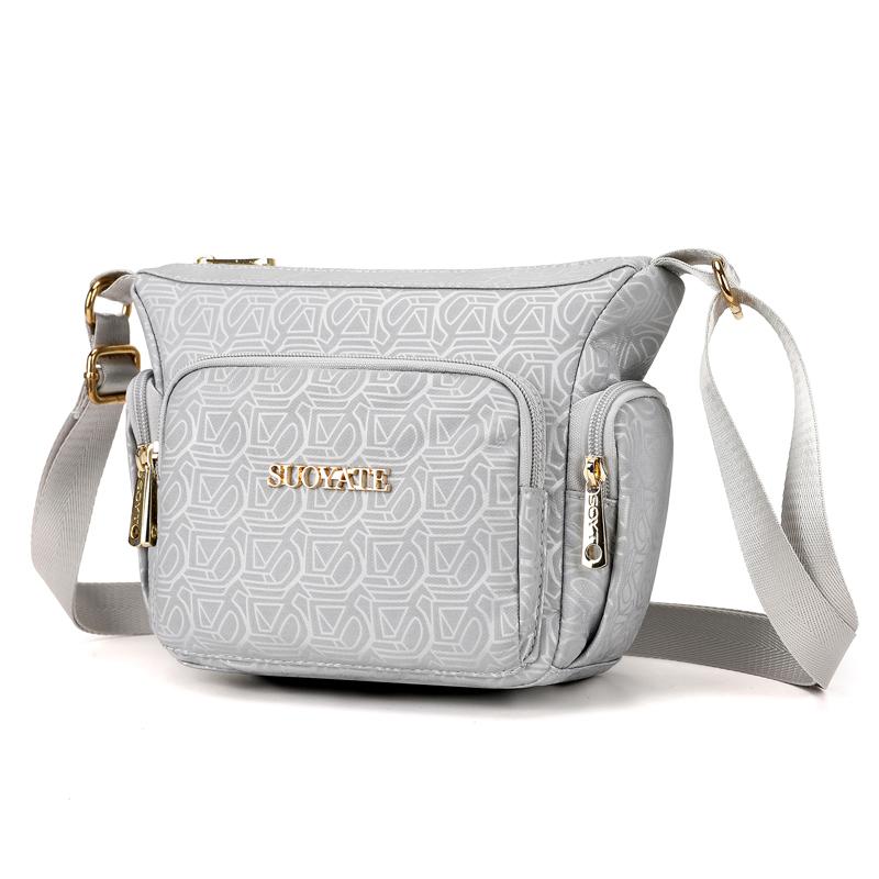 Women's Nylon Tote Bag Shoulder Bag Multi-compartment Mother Bag Lightweight Crossbody Bag