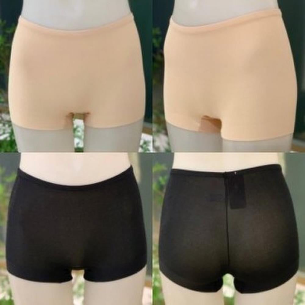 Venus Женский набор из 2 шт. бесшовных трусов-шорт S vpt6487lSet black/skin/100