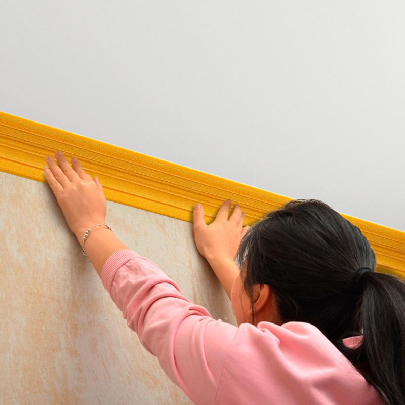 1Roll Skirting Line Wall Sticker Edge Strip Sticker PVC Corner Line Sticker Ceiling Trim Sticker