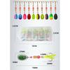 10PCS New Metal Spinning Lures 3g Multicolor Artificial Bait Spinner Fishing Wobblers Fishing Accessories