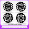 4PCS 14-inch Iron Wheels Hubcaps Suitable for Universa Cars with Steel Wheels Full Rim Cover Decorative Automotive Accessories