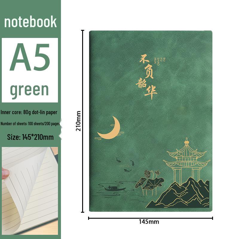 A5 Custom Thick Notebook: High-Value Student Prize & Enterprise Meeting Journal with Logo Printing.