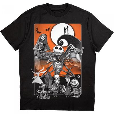 Nightmare Before Christmas Camiseta Lua Adulto Unissex
