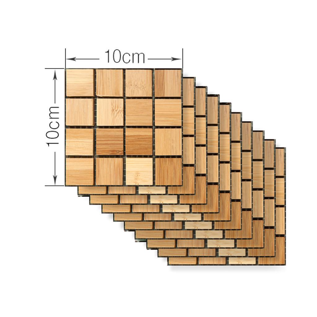 30PCS Self-adhesive Bathroom Kitchen Decor Home Wall 3D Tile Sticker