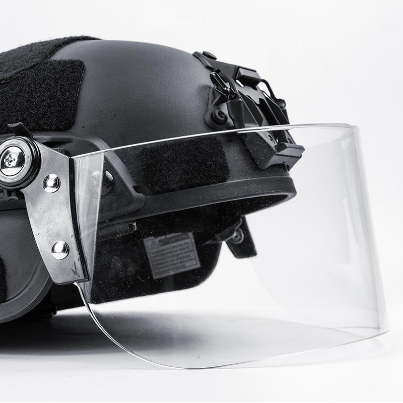 Taktischer Helm Reitzubehör Abnehmbare Transparente Riot-Schutzmaske Windschutz CS Anti-Schlag Trend Outdoor
