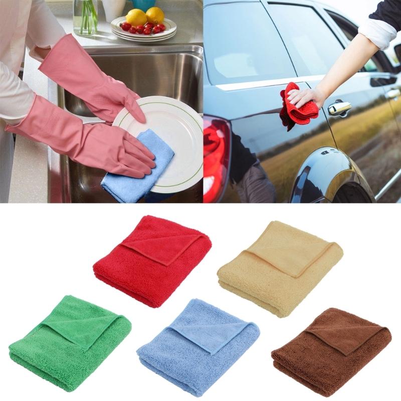 Car Wash Towel Detailing Microfiber Rag Cleaning Drying Tool Kitchen Household Washing Softer Highly Absorbent Lint Free