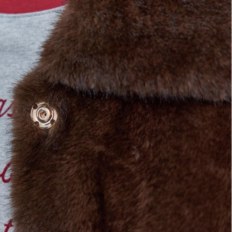 Maxza Wide Collar Fake Fur Jacket Ze12qj005nh