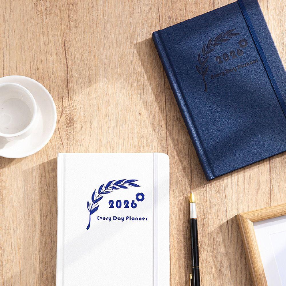 12 Months 2026 Schedule Planner Notepad Wear-resistant Office Work Planner  Stationery