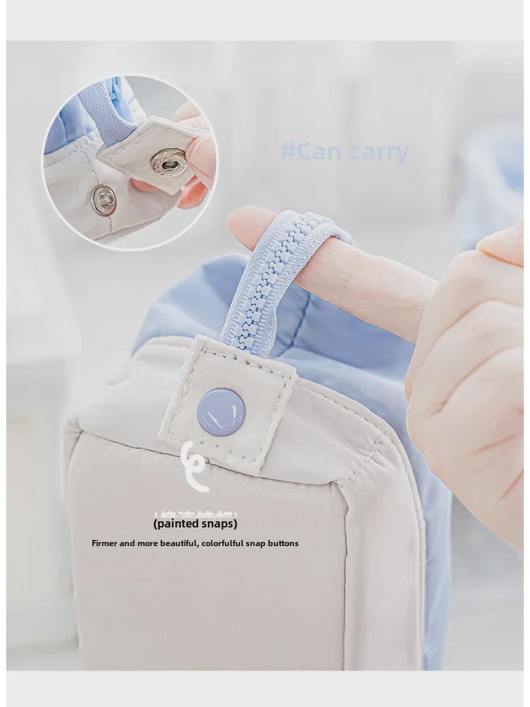 RosyPosy Large Capacity Soft Canvas Pencil Bag - Upgraded Design for High-Value Stationery Storage