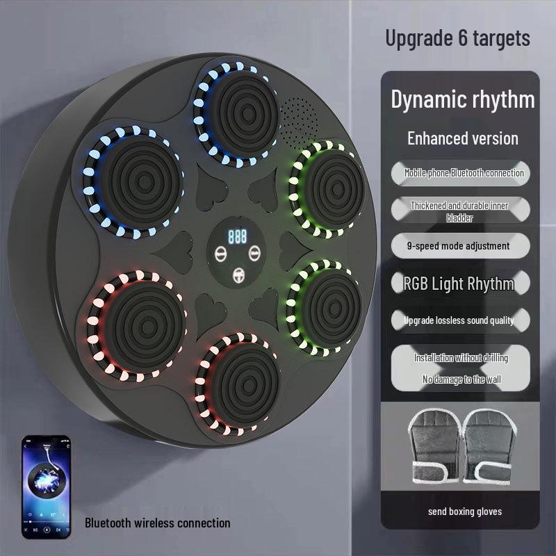 Home Fitness Smart Boxing Wall with Bluetooth Music Trainer