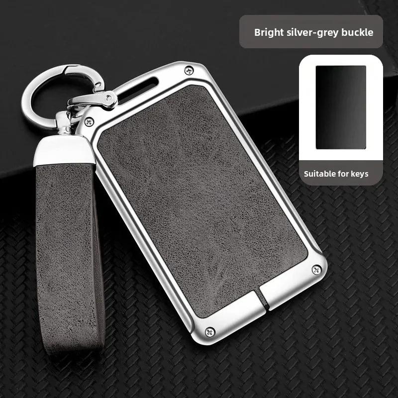 Zinc Alloy Leather Car NFC Card Remote Key Cover Case Protector Holder Shell Auto Kychain Accessories For Leapmotor C10 C11 C16