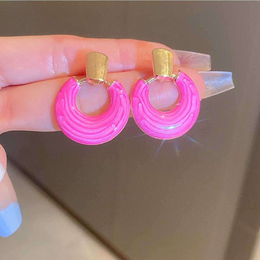 Silver Needle Flower Love Earrings Simple and High-end Sense Versatile Stud Earrings Niche Temperament Earrings Women