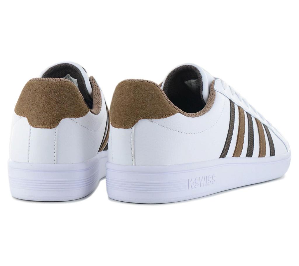 K-SWISS Court Tiebreak - Herren Sneakers Schuhe Leder Weiß 07011-919-M ORIGINAL