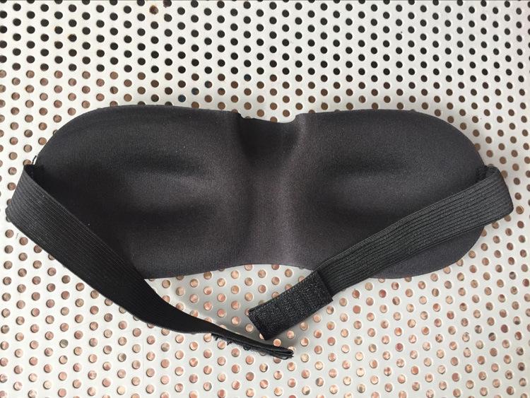Aviation 3D Black Sleep Mask for Men & Women: Personalized, Simple Design for Rest & Relaxation