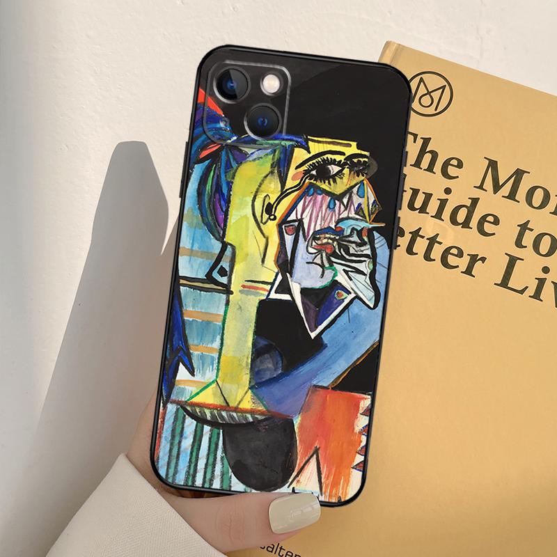 Painting Picasso Abstract Art Phone Case For iPhone 17 16 15 14 13 11 12 Pro Max mini XR 16e 15 16 Plus 17 Air Full Cover