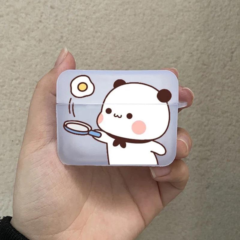 

Funny Bear Paired Couple Cases for Apple Airpods 4th 3rd 2nd 1st Pro Earphone Shell Wireless Bluetooth Box for Airpod Cover Bag AirPods Pro 2nd